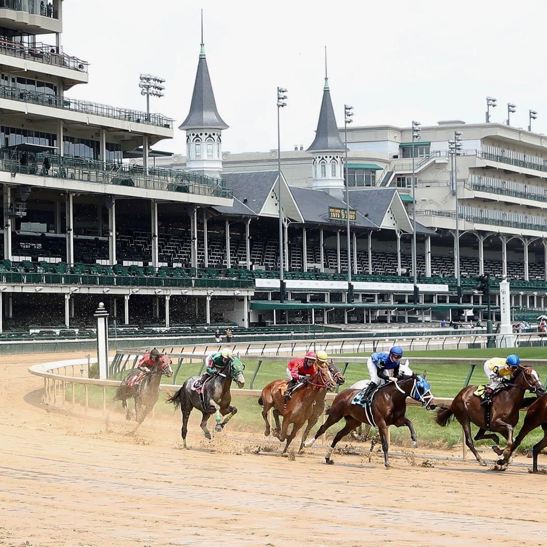 Churchill Downs empty stands racing